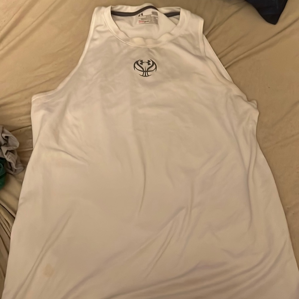 White UA tank top